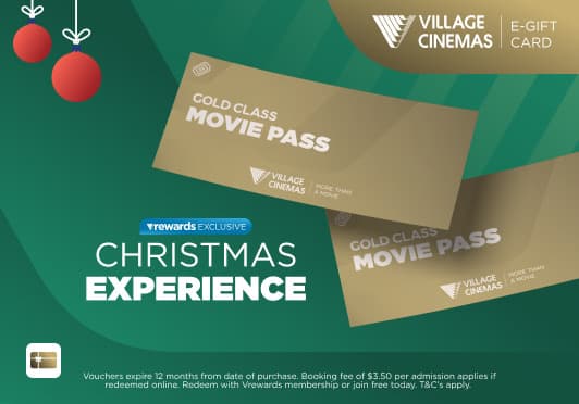 Vrewards Gold Class Christmas Experience eVoucher